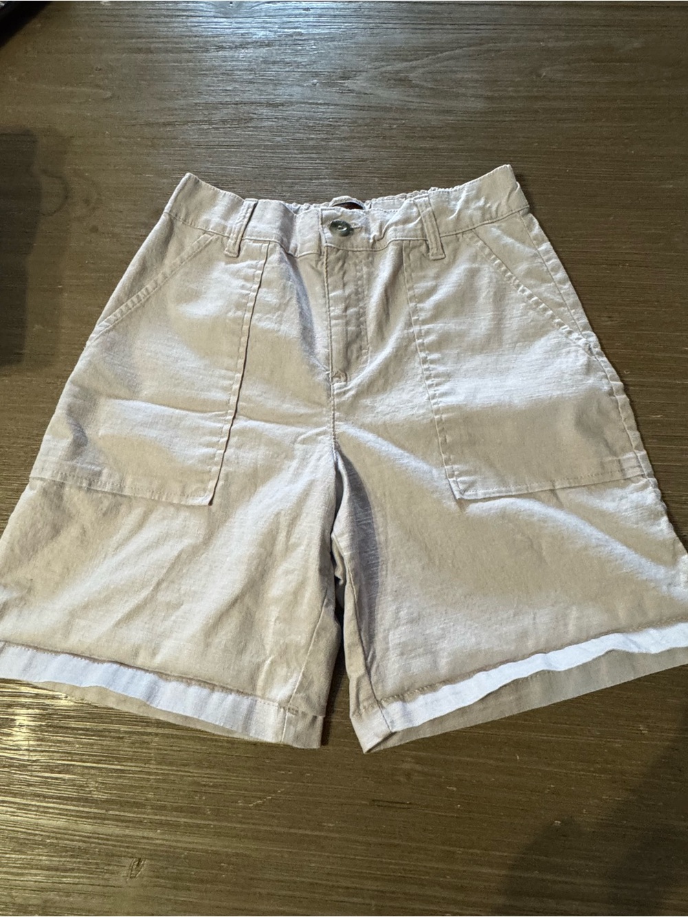 Lee Beige Cotton Casual Shorts